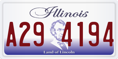 IL license plate A294194