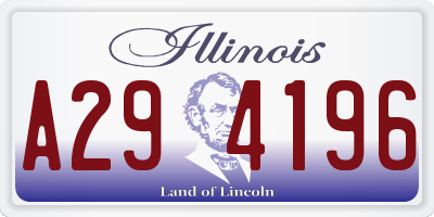 IL license plate A294196