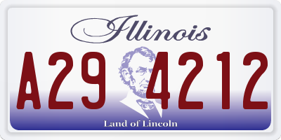 IL license plate A294212