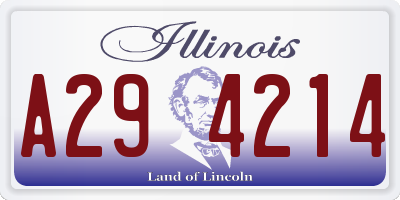 IL license plate A294214