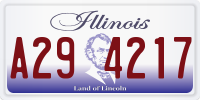 IL license plate A294217