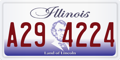 IL license plate A294224