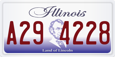 IL license plate A294228