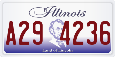 IL license plate A294236