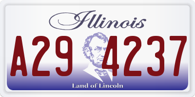 IL license plate A294237