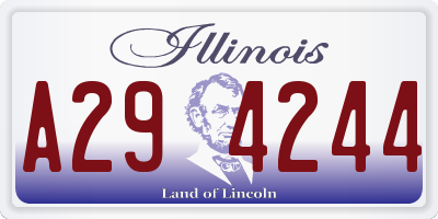 IL license plate A294244
