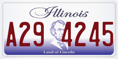 IL license plate A294245