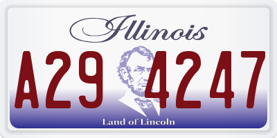IL license plate A294247