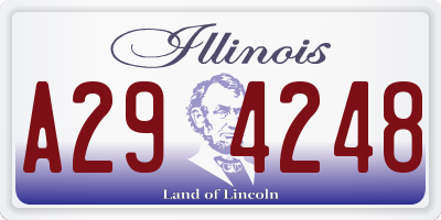 IL license plate A294248