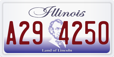 IL license plate A294250