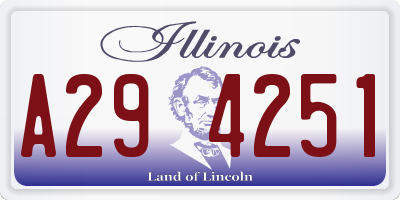 IL license plate A294251