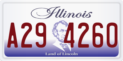 IL license plate A294260