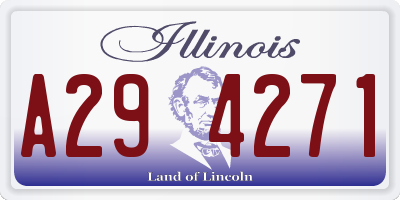 IL license plate A294271