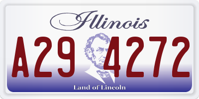 IL license plate A294272