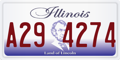 IL license plate A294274