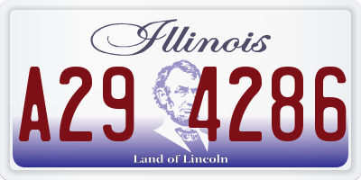 IL license plate A294286