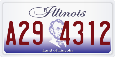 IL license plate A294312