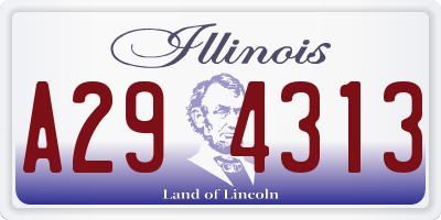 IL license plate A294313