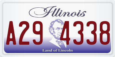 IL license plate A294338
