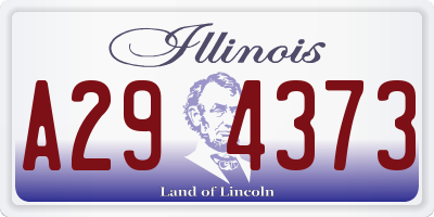 IL license plate A294373
