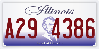 IL license plate A294386