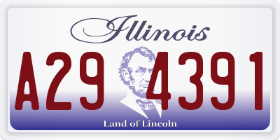 IL license plate A294391