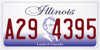 IL license plate A294395