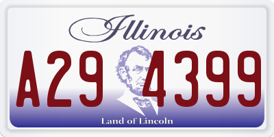 IL license plate A294399