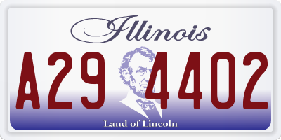 IL license plate A294402