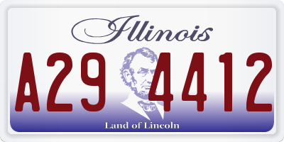 IL license plate A294412