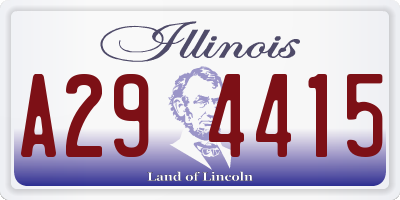 IL license plate A294415