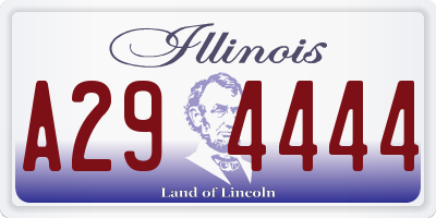 IL license plate A294444