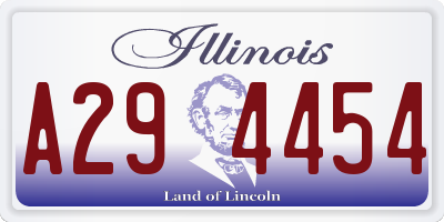 IL license plate A294454