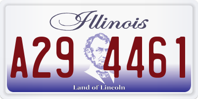 IL license plate A294461