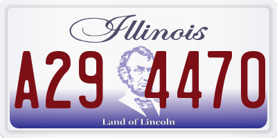 IL license plate A294470