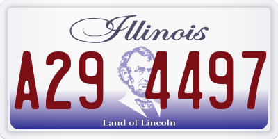IL license plate A294497