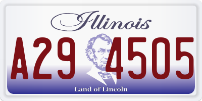 IL license plate A294505