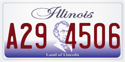 IL license plate A294506
