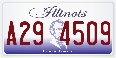 IL license plate A294509