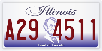 IL license plate A294511