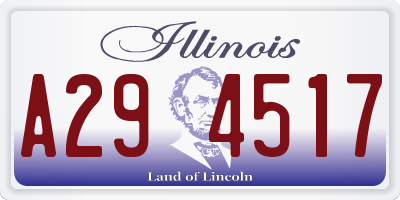 IL license plate A294517