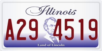 IL license plate A294519