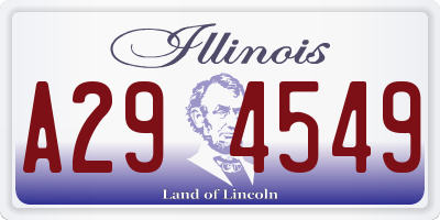 IL license plate A294549