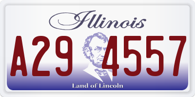 IL license plate A294557