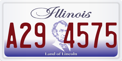 IL license plate A294575