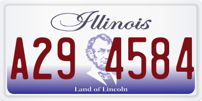 IL license plate A294584