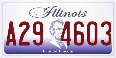 IL license plate A294603