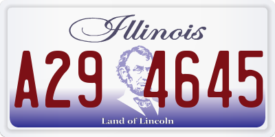 IL license plate A294645
