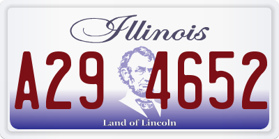 IL license plate A294652