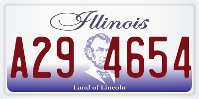 IL license plate A294654